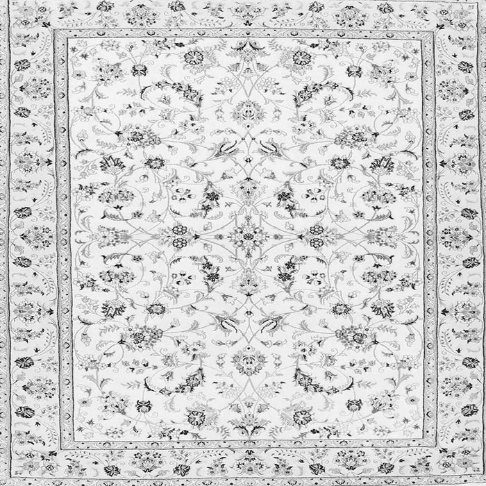 Serging Thickness of Persian Gray Traditional Rug, tr3531gry