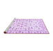 Sideview of Machine Washable Persian Purple Traditional Area Rugs, wshtr3531pur