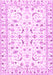 Machine Washable Persian Pink Traditional Rug, wshtr3531pnk