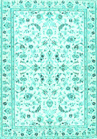 Persian Turquoise Traditional Rug, tr3531turq