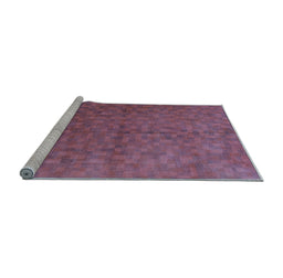 Sideview of Machine Washable Persian Light Blue Traditional Rug, wshtr3532lblu