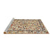 Sideview of Machine Washable Traditional Sienna Brown Rug, wshtr3533