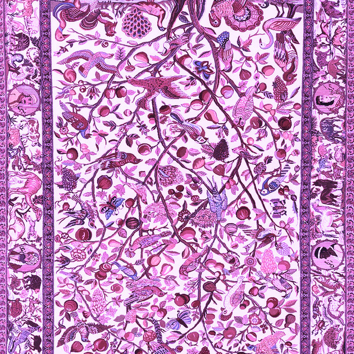 Machine Washable Persian Purple Traditional Area Rugs, wshtr3533pur