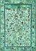 Persian Turquoise Traditional Rug, tr3533turq