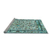 Sideview of Machine Washable Persian Light Blue Traditional Rug, wshtr3533lblu