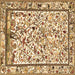 Square Persian Brown Traditional Rug, tr3533brn