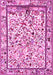 Machine Washable Persian Pink Traditional Rug, wshtr3533pnk