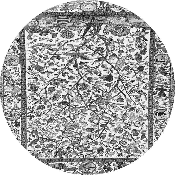 Machine Washable Persian Gray Traditional Rug, wshtr3533gry