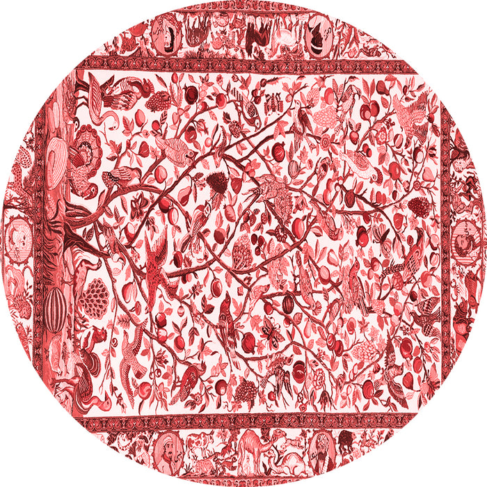Machine Washable Persian Red Traditional Rug, wshtr3533red