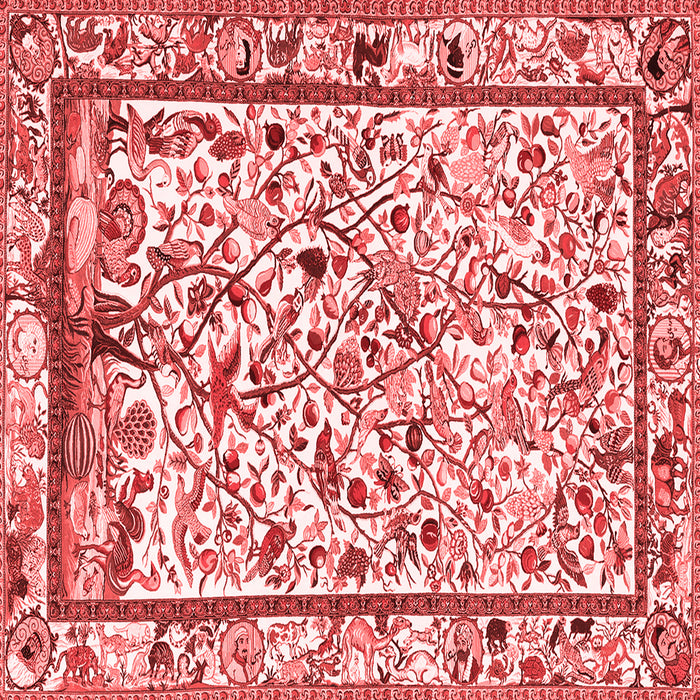 Machine Washable Persian Red Traditional Rug, wshtr3533red