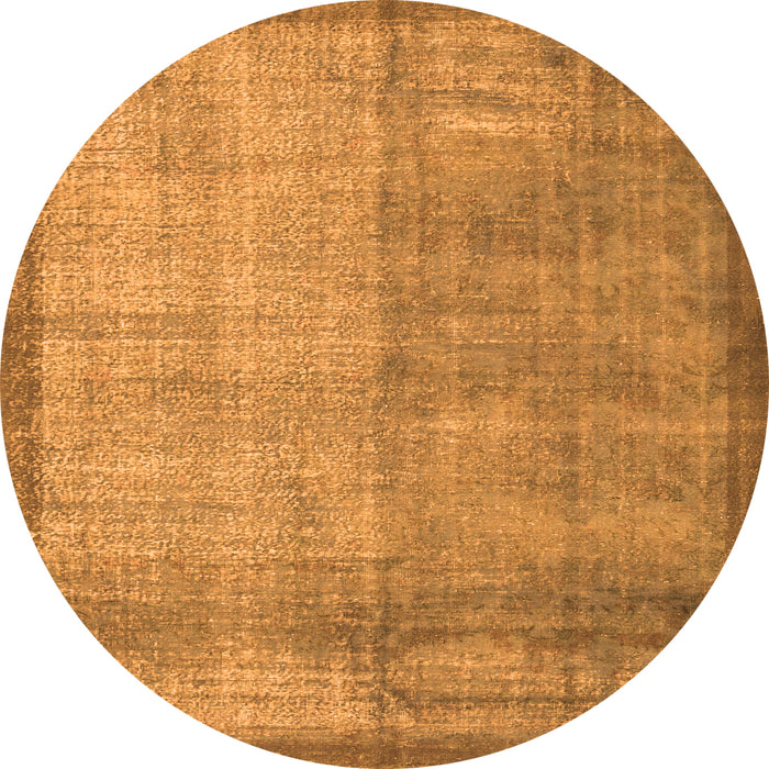 Square Persian Orange Traditional Rug, tr3534org