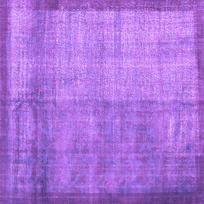 Square Machine Washable Persian Purple Traditional Area Rugs, wshtr3534pur