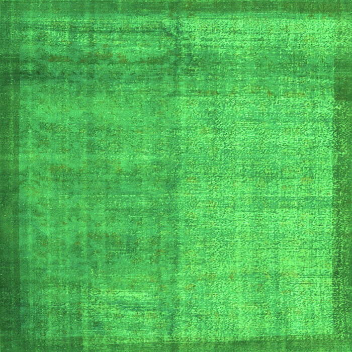 Serging Thickness of Persian Green Traditional Rug, tr3534grn