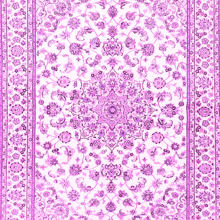 Machine Washable Persian Pink Traditional Rug, wshtr3535pnk