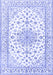 Machine Washable Persian Blue Traditional Rug, wshtr3535blu