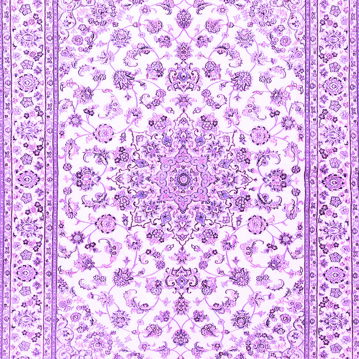 Machine Washable Persian Purple Traditional Area Rugs, wshtr3535pur