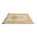 Sideview of Machine Washable Persian Brown Traditional Rug, wshtr3535brn