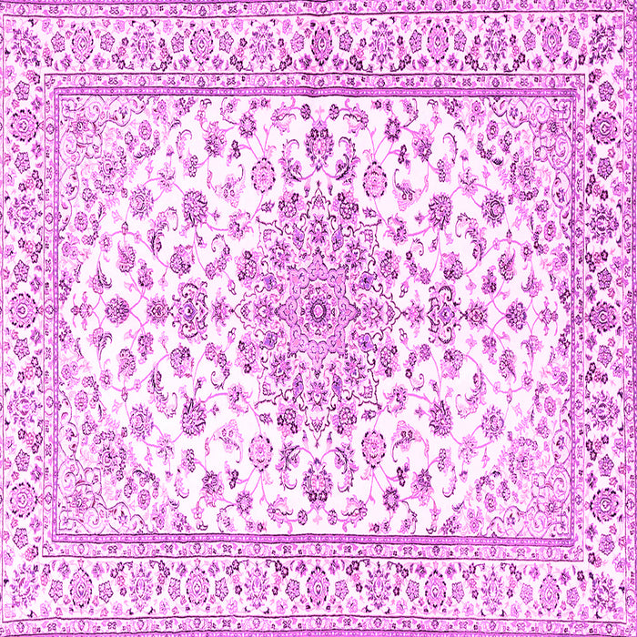 Square Persian Pink Traditional Rug, tr3535pnk