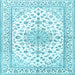 Square Persian Light Blue Traditional Rug, tr3535lblu