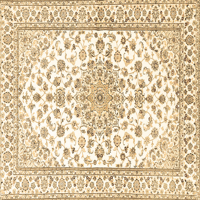 Square Machine Washable Persian Brown Traditional Rug, wshtr3535brn