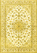Machine Washable Persian Yellow Traditional Rug, wshtr3535yw