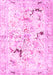 Machine Washable Persian Pink Traditional Rug, wshtr3536pnk