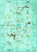 Machine Washable Persian Turquoise Traditional Area Rugs, wshtr3536turq
