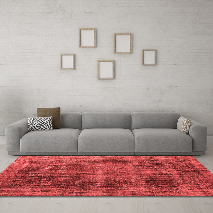 Bohemian Red Washable Rugs