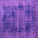 Square Persian Purple Bohemian Rug, tr3537pur