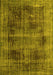 Machine Washable Persian Yellow Bohemian Rug, wshtr3537yw
