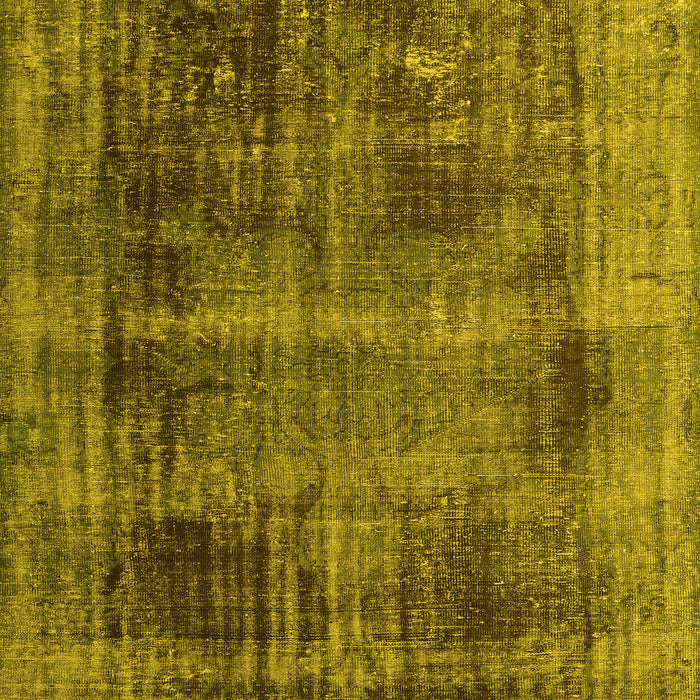 Machine Washable Persian Yellow Bohemian Rug, wshtr3537yw