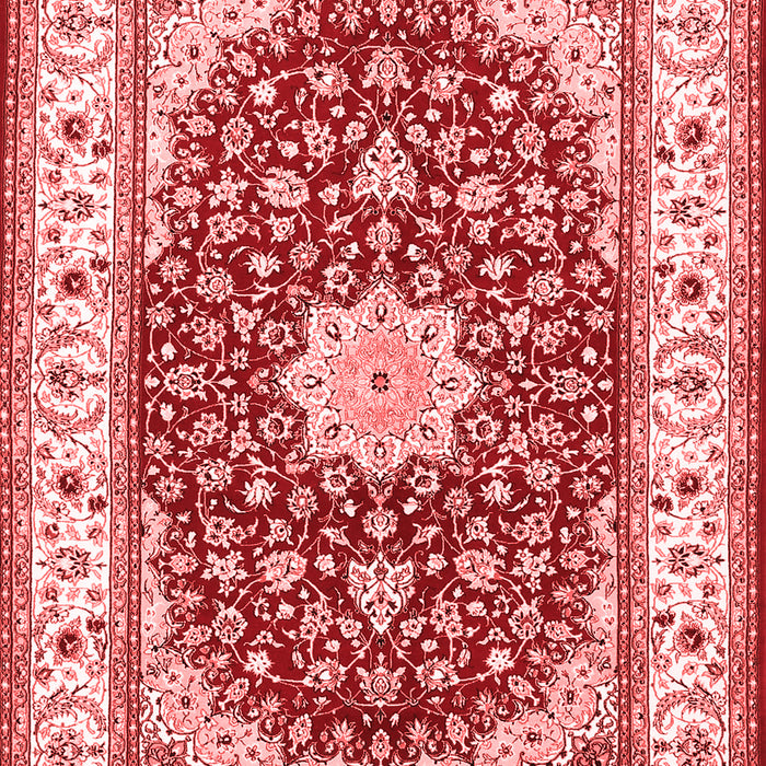 Machine Washable Persian Red Traditional Rug, wshtr3538red