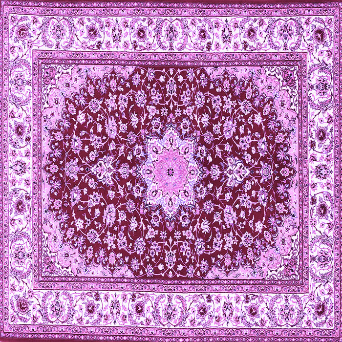 Square Persian Purple Traditional Rug, tr3538pur