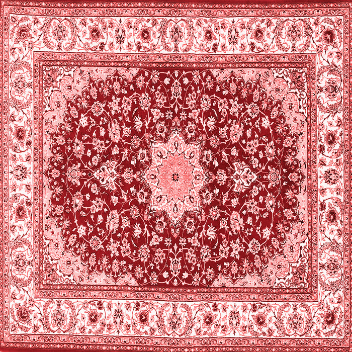 Machine Washable Persian Red Traditional Rug, wshtr3538red