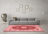 Machine Washable Persian Red Traditional Rug, wshtr3538red