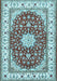 Persian Light Blue Traditional Rug, tr3538lblu