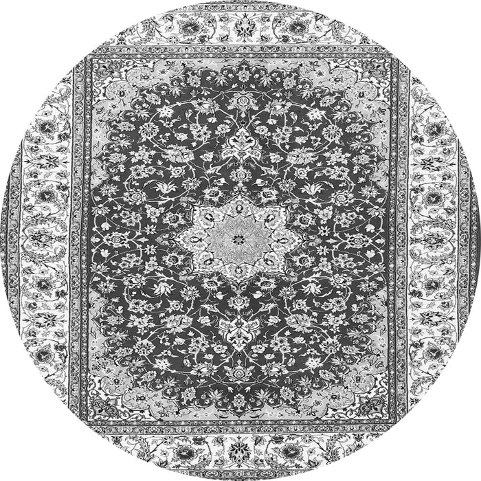 Square Persian Gray Traditional Rug, tr3538gry