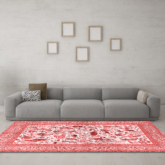 Traditional Red Washable Rugs