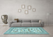 Machine Washable Animal Light Blue Traditional Rug in a Living Room, wshtr3539lblu