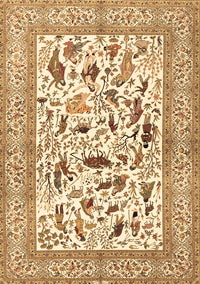 Animal Brown Traditional Rug, tr3539brn