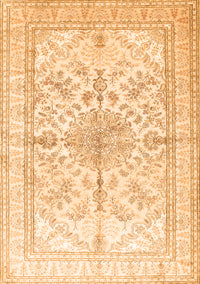 Medallion Orange Traditional Rug, tr353org