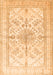 Medallion Orange Traditional Rug, tr353org