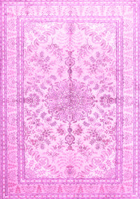 Medallion Pink Traditional Rug, tr353pnk