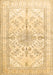 Medallion Brown Traditional Rug, tr353brn