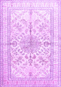 Medallion Purple Traditional Rug, tr353pur