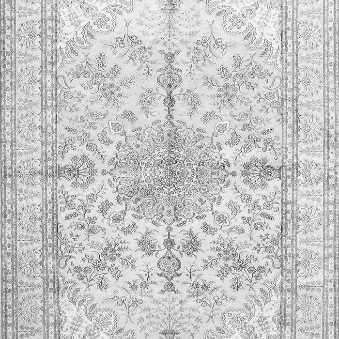 Medallion Gray Traditional Rug, tr353gry