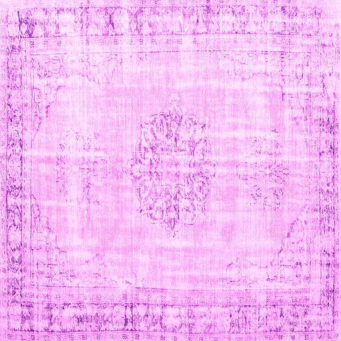Square Persian Pink Traditional Rug, tr3540pnk