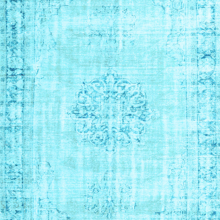 Machine Washable Persian Light Blue Traditional Rug, wshtr3540lblu