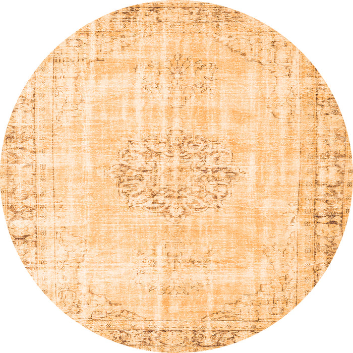 Machine Washable Persian Orange Traditional Area Rugs, wshtr3540org