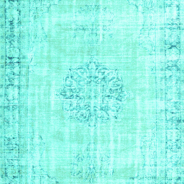 Machine Washable Persian Turquoise Traditional Area Rugs, wshtr3540turq